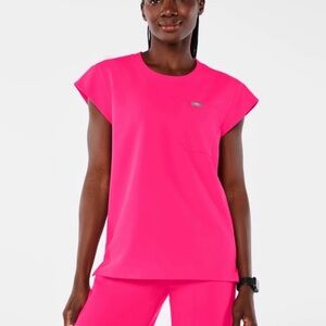 Used Figs shocking pink Lucia xxs